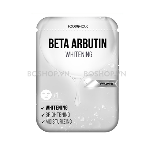 Mặt Nạ Dưỡng Trắng, Làm Đều Màu Da Foodaholic Arbutin Beta Arbutin Whitening Mask 23ml