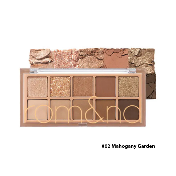 Phấn Mắt 10 Ô Rom&nd Better Than Palette #02 Mahogany Garden