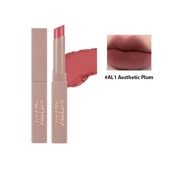 Son Thỏi Lì Merzy Academia Cotton Lipstick #AL1 Aesthetic Plum