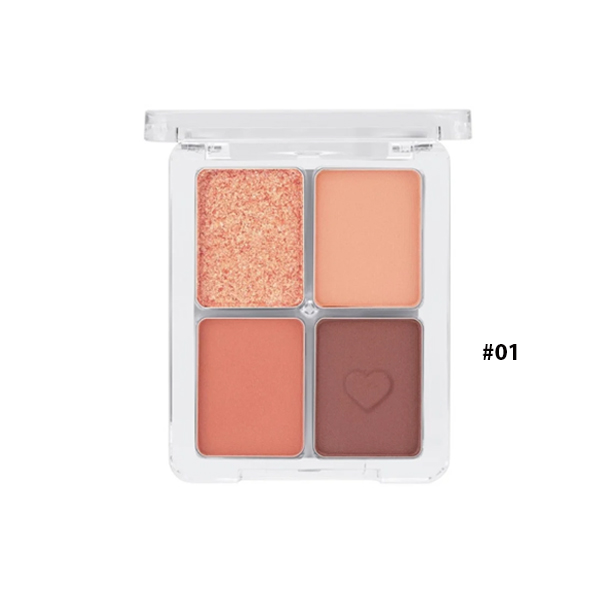 Phấn Mắt 4 ô Odbo Romantic Eye Palette OD2001 #01