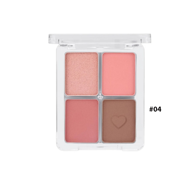 Phấn Mắt 4 ô Odbo Romantic Eye Palette OD2001 #04