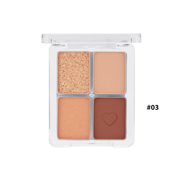 Phấn Mắt 4 ô Odbo Romantic Eye Palette OD2001 #03