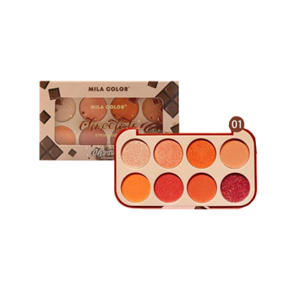 Phấn Mắt 8 Ô Nội Địa Trung Mila Color Chocolate Eyeshadow 01