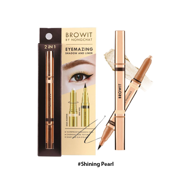 Bút Sáp Mắt Và Kẻ Mắt Browit By NongChat Eyemazing Shadow And Liner #Shining Pearl