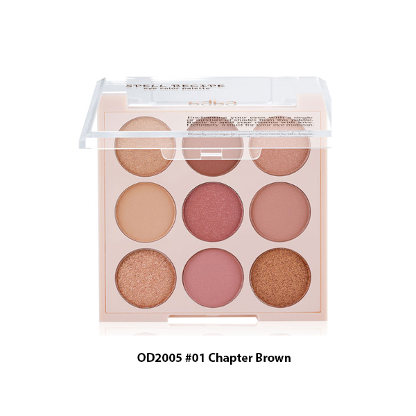 Phấn Mắt 9 Ô Odbo Spell Recipe Eye Color Palette OD2005 #01 Chapter Brown