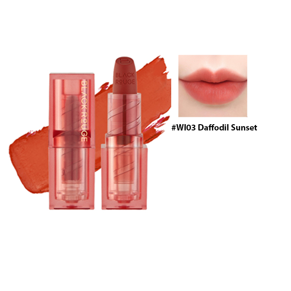 Son Thỏi Lì Black Rouge Wearable Velvet Lipstick #Wl03 Daffodil Sunset