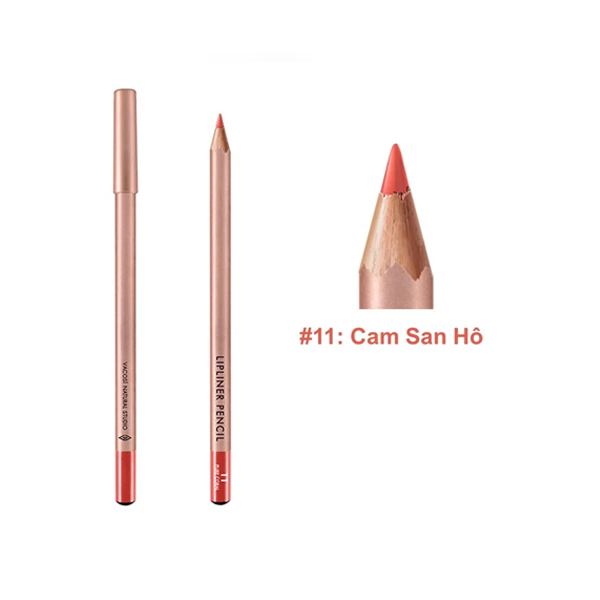 Chì Kẻ Môi Vacosi Natural Studio Lipliner Pencil VL01 #11 Pure Coral