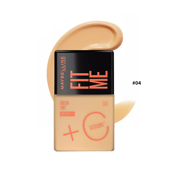 Kem Nền Maybelline Fit Me Fresh Tint Vitamin C Foundation SPF50 PA+++ 30ml #04