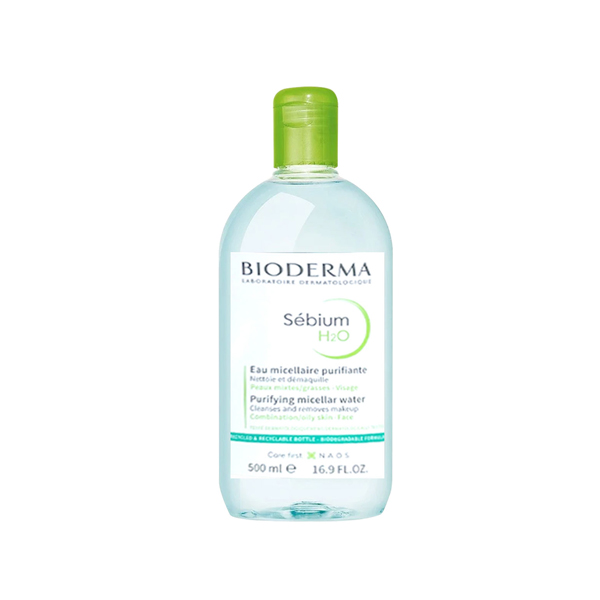 Nước Tẩy Trang Bioderma 500ml Màu Xanh Lá