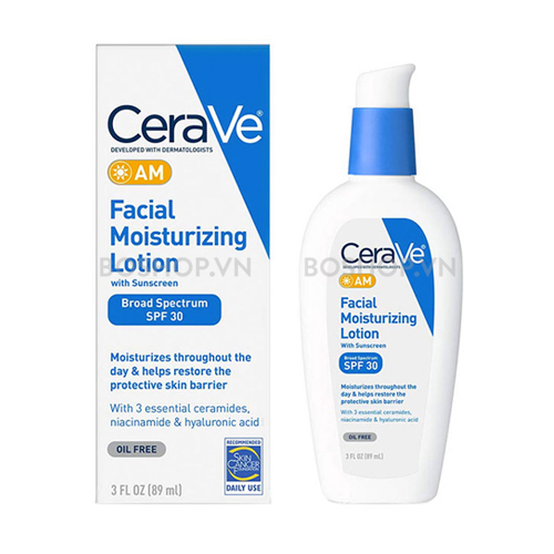 Kem Dưỡng Ẩm Dưỡng Da Ban Ngày Cerave AM Facial Moisturizing Lotion Broad Spectrum SPF 30 89ml