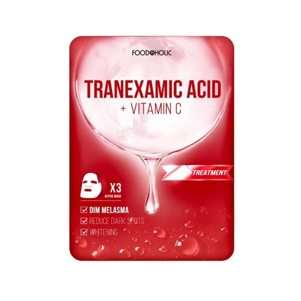 Mặt Nạ Hỗ Trợ Mờ Thâm Đỏ, Sạm Nám Foodaholic Tranexamic Acid Ample Mask 23ml