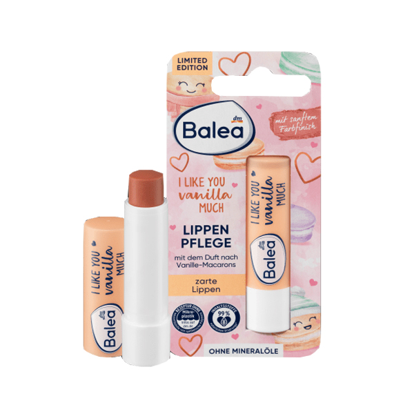 Son Dưỡng Môi Balea Lippen Pflege I Like You Vanilla Much 4.8g