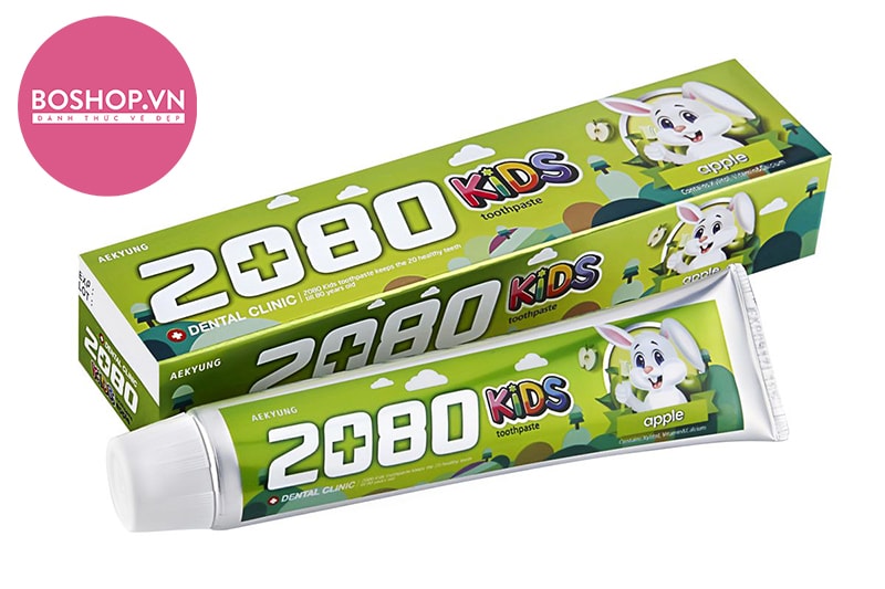 2080 Kids Apple là sản phẩm kem đánh răng uy tín dành riêng cho trẻ em có xuất xứ từ Hàn Quốc.