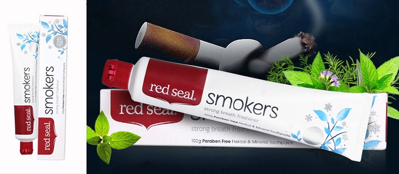 Kem đánh răng Red Seal Smokers Strong Breath Freshener là món đồ chăm sóc sức khỏe răng miệng không thể thiếu của những ai hay sử dụng thuốc lá.