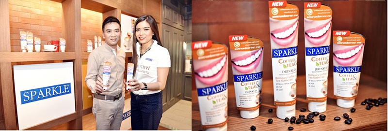 Bo Shop hiện cung cấp sản phẩm kem đánh răng Sparkle Whitening Toothpaste Coffee & Tea Remove có trọng lượng 90g.