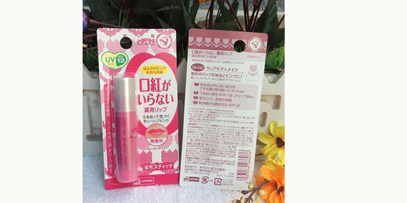Bảng thành phần son dưỡng nhưng Menturm Tulip Pink UV None.