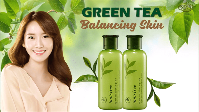 Nước hoa hồng Innisfree Green Tea Balancing Skin tinh chất trà xanh.