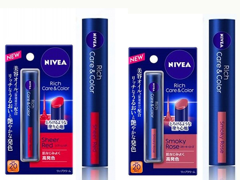 Không chỉ đạt “điểm 10” về chất lượng, Son dưỡng Nivea Rich Care & Color được thiết kế vô cùng bắt mắt với người tiêu dùng.