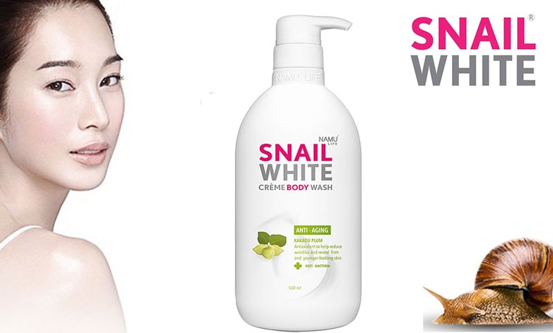 Sữa Tắm Snail White Kakadu Plum từ dịch ốc sên.