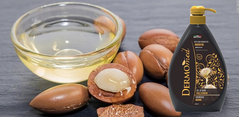 Quả và dầu argan.