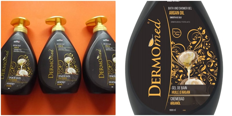Thiết kế của sữa tắm Dermomed Cream Soap Argan Oil For Body.