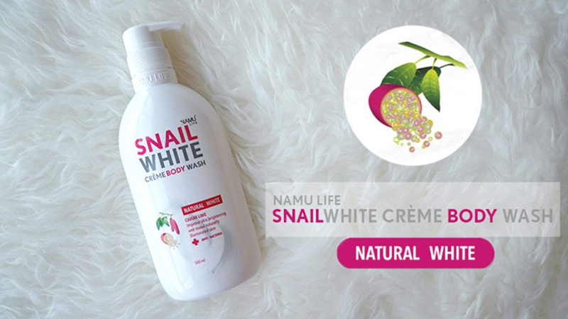 Sữa Tắm Snail White Caviar Lime Body Wash dòng “natural white”.