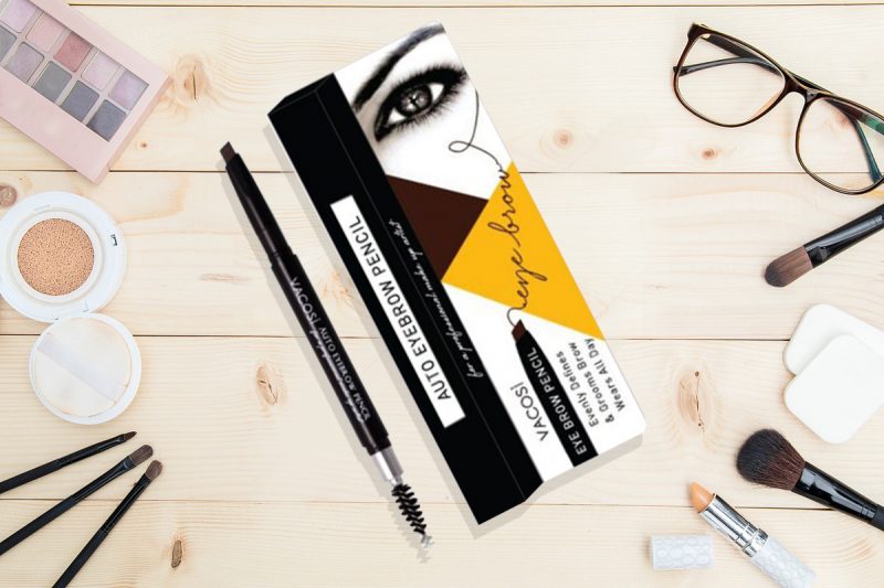 Chì kẻ chân mày 2 đầu Vacosi Auto Eyebrown Pencil 04 Dark Gray