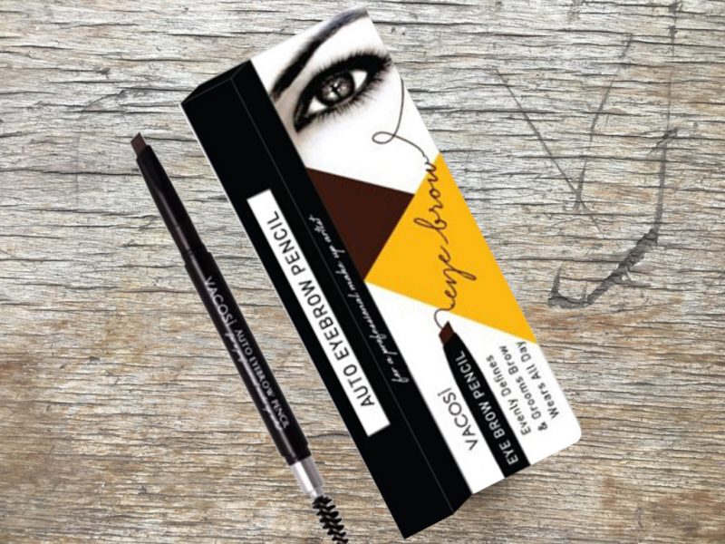 Chì kẻ chân mày 2 đầu Vacosi Auto Eyebrown Pencil 04 Dark Gray an toàn cho da