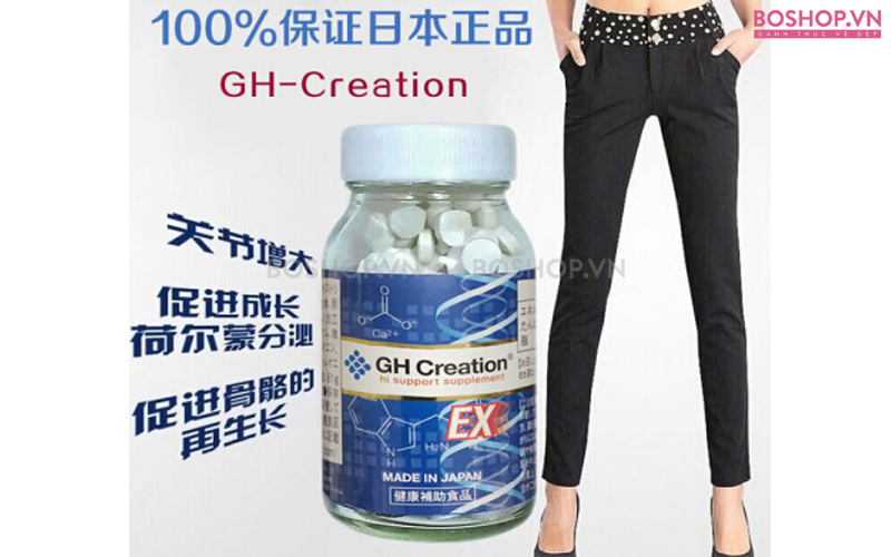 GH-Creation là thực phẩm chức năng hỗ trợ chiều cao nổi tiếng của Nhật Bản dành cho độ tuổi từ 10 đến 30 tuổi.