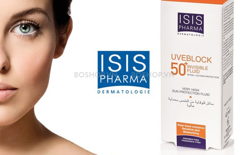 Kem chống nắng Isis Pharma Uveblock Invisible Fluid 40ml bảo vệ da hiệu quả