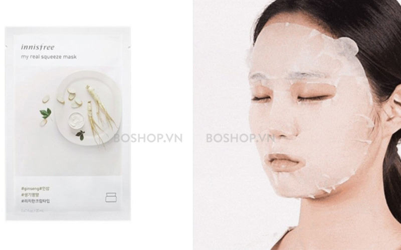 Mặt nạ dưỡng ẩm Innisfree My Real Squeeze Mask Gineng