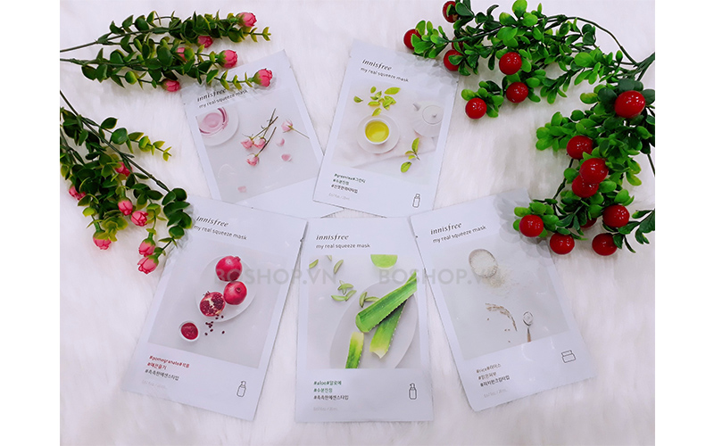 Innisfree My Real Squeeze Mask Pomegranate phù hợp mọi loại da