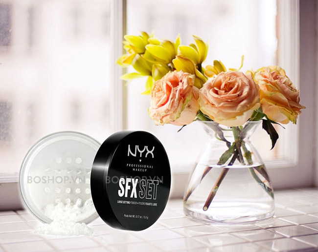 Phấn phủ NYX Set Loose Setting Powder SFXSP01 tông màu trong suốt, không gây loang lỗ