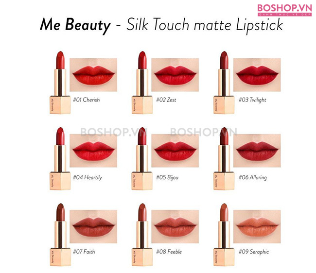 Son lì Me Beauty Silk Touch Matte Lipstick #06 an toàn cho đôi môi của phái đẹp