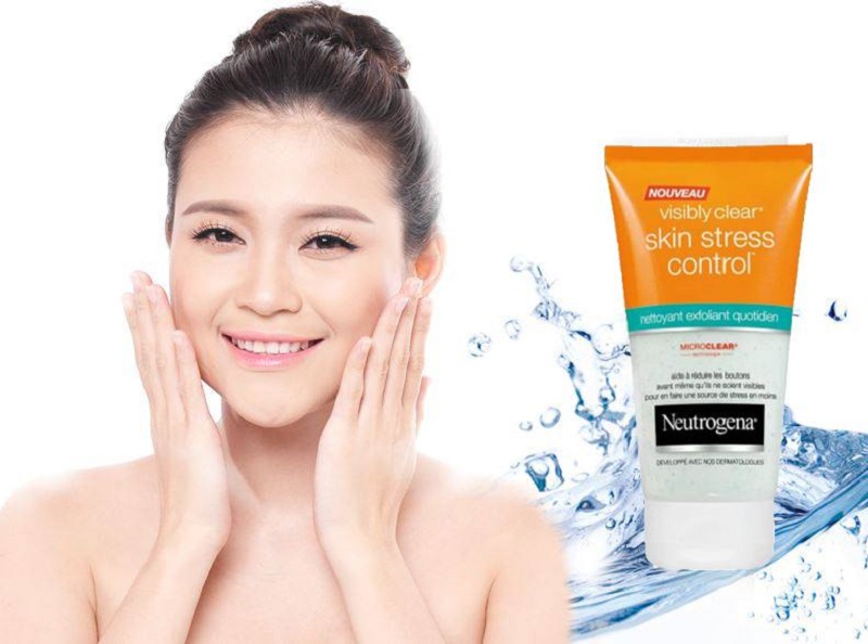 Sữa rửa mặt có hạt Neutrogena Skin Stress Control 150ml 