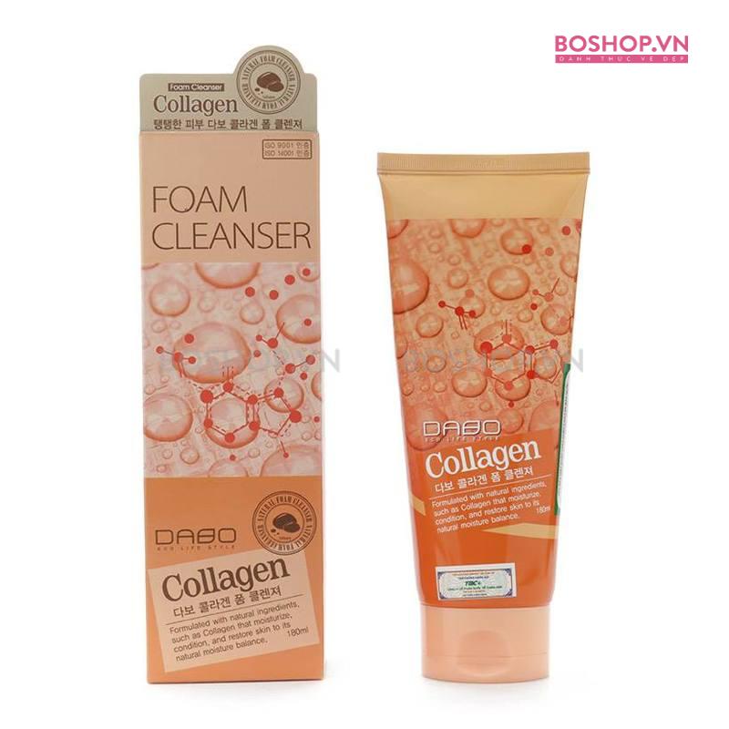 Sữa rửa mặt Dabo Collagen Foam Cleanser 180ml