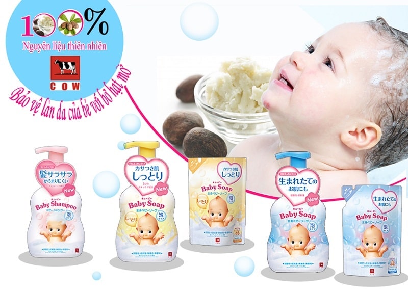 Sữa tắm làm trắng da Baby Soap Cow 350ml