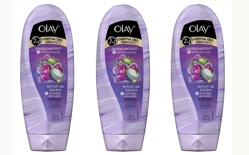 Sữa tắm Olay Essential Oil Jojoba Extract Luscious Orchid chai 532ml.