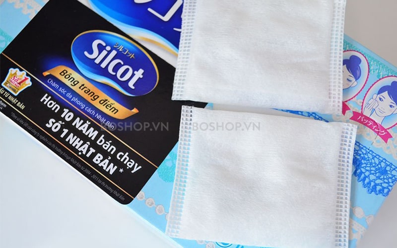 Bông tẩy trang Silcot 82 cái bán chạy số 1 Nhật Bản