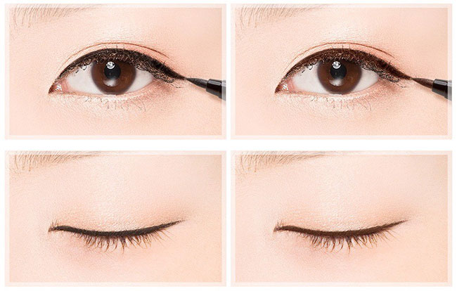 Bút kẻ mắt dạ Karadium Waterproof Eyeliner Pen Black có khả năng chống trôi dưới nước và bám siêu lâu