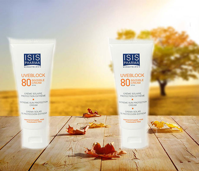 Chống nắng Isis Pharma UV Block 80 Invisible Cream 40ml bảo vệ da dưới ánh nắng mặt trời