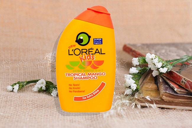 Dầu gội trẻ em L’Oreal Kids Mango 250ml làm sạch tóc và da đầu cho bé yêu