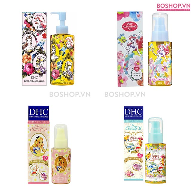 Dầu tẩy trang DHC Deep Cleansing Oil Disney Princess 70ml chiết xuất lành tính, an toàn cho da