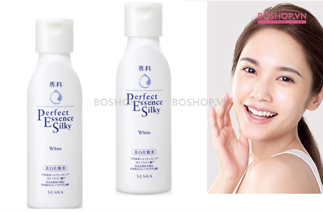 Dưỡng trắng da Senka Perfect Essence Silky White dưỡng sáng và làm mịn da hiệu quả