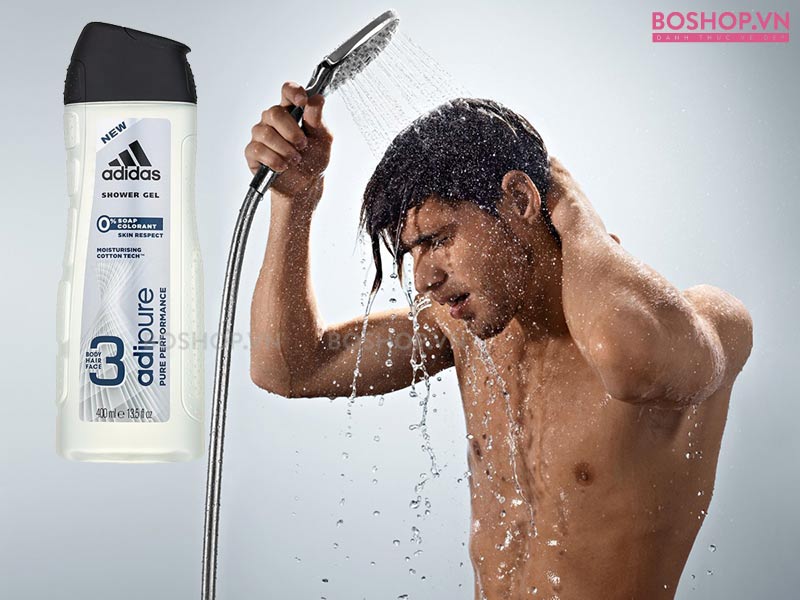 Gel tắm gội 3 in 1 Adidas Adipure 400ml