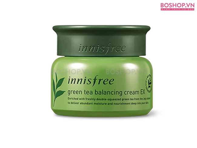 Kem dưỡng Innisfree Green Tea Balancing Cream EX 50ml phục hồi da bị tổn thương