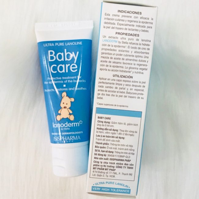 Kem trị hăm tả Isis Lanoderm Babycare 40ml