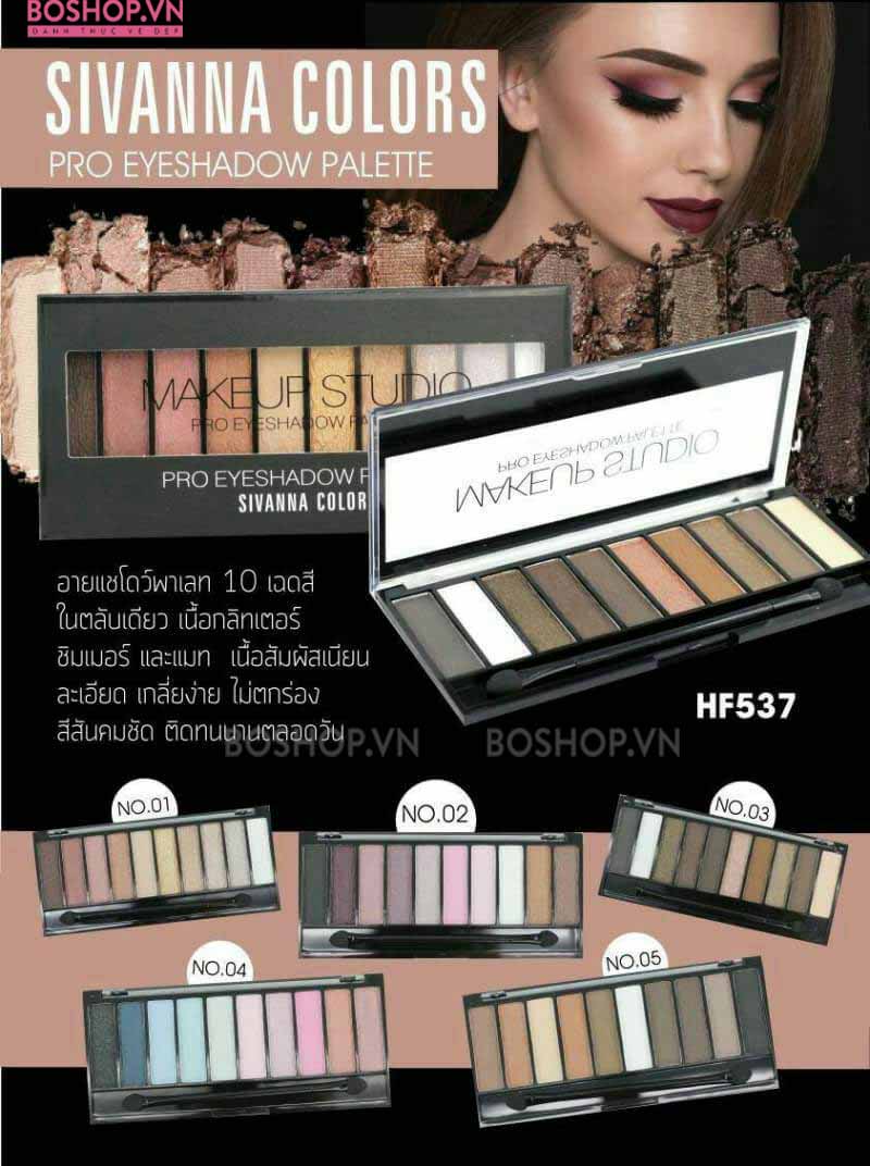 Phấn Mắt Sivanna Pro Eyeshadow Palette HF537