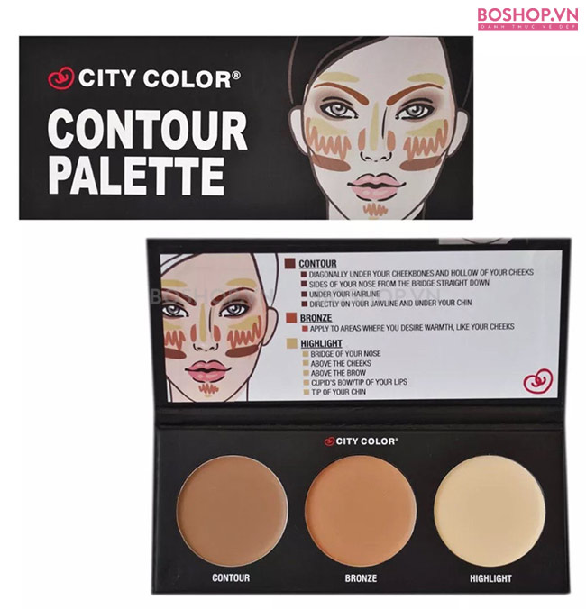 Thiết kế chắc chắn, sang trọng của phấn tạo khối City Color Contour Pallatte