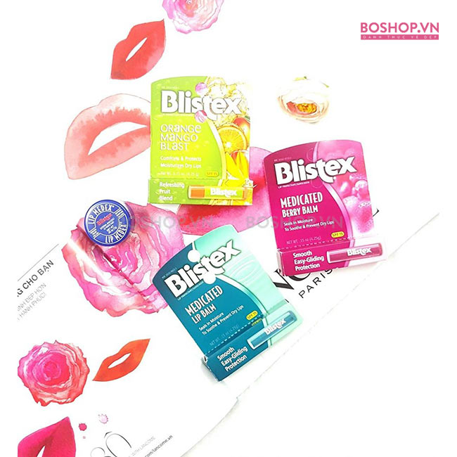 Son dưỡng Blistex Medicated Berry Balm SPF 15 chiết xuất từ quả mâm xôi